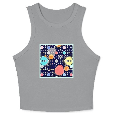 Discover Joyful Bubble Universe Vision Crop Tank Top