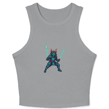 Discover Legendary Samurai Cat – Epic Warrior Design” Crop Tank Top