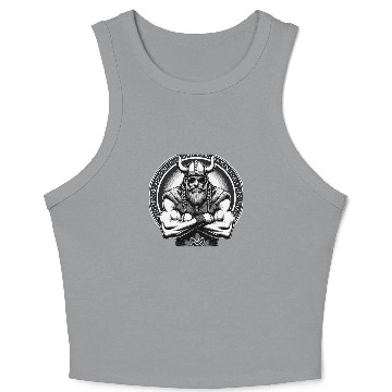 Discover Viking Warrior Man Odin Thor Norman Walhalla Crop Tank Top
