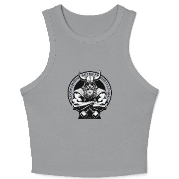 Discover Viking Warrior Man Odin Thor Norman Walhalla Crop Tank Top