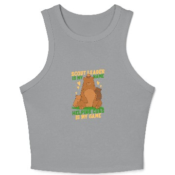 Discover Scout Leader Is My Name Crop Tank Top