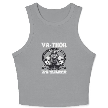 Discover Viking Warrior Man Odin Thor Norman Walhalla Crop Tank Top