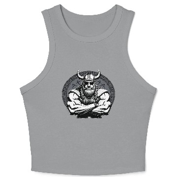 Discover Viking Warrior Man Odin Thor Norman Walhalla Crop Tank Top