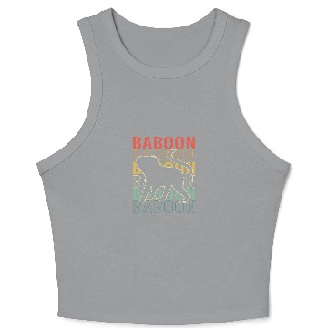 Discover Baboon Monkey Ape Crop Tank Top