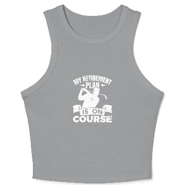 Discover Golf Player Retirement Crop Tank Top