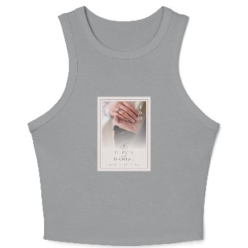 Discover Light Pink Elegant and Minimal Wedding Invitati Crop Tank Top
