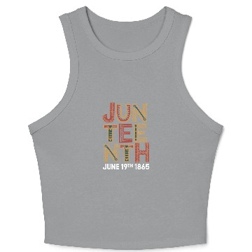 Discover Pride Black History June 1865 Juneteenth Crop Tank Top