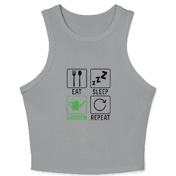 Discover Eat Sleep Code Repeat – Funny Programmer Lifestyle Crop Tank Top