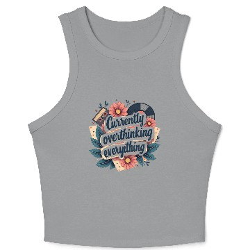 Discover Retro Aesthetic Crop Tank Top – Currently Overthinking