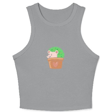 Discover Succulent Plant Hedgehog Crop Tank Top
