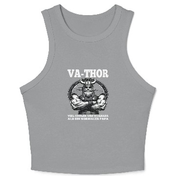Discover Viking Warrior Man Odin Thor Norman Walhalla Crop Tank Top