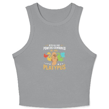 Discover Animal Lover Platypus Crop Tank Top