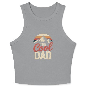 Discover Retro Cool Dad Hiking Crop Tank Top