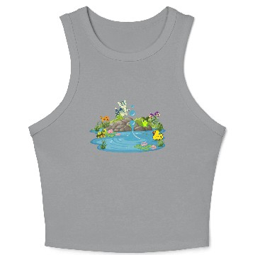 Discover Life & Nature (At the pond) Crop Tank Top