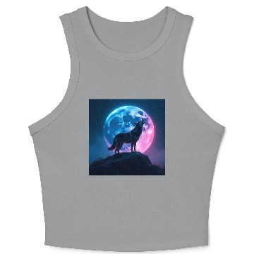 Discover Howl of the Neon Moon Crop Tank Top
