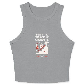 Discover Clinical Lab Tech Diagnostic Science Data Nerd Crop Tank Top