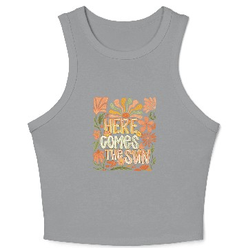Discover Here Come the Sun Summer Vacation Crop Tank Top