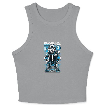 Discover "Beast Flow: Street Rap Alpha" Crop Tank Top