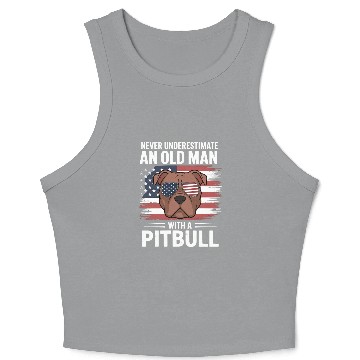 Discover Pitbull & Veteran Pride Crop Tank Top