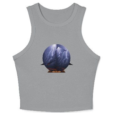 Discover Royal Lightning Crop Tank Top
