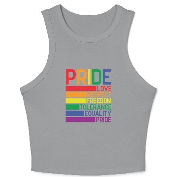 Discover Gay Pride Crop Tank Top, Pride Love