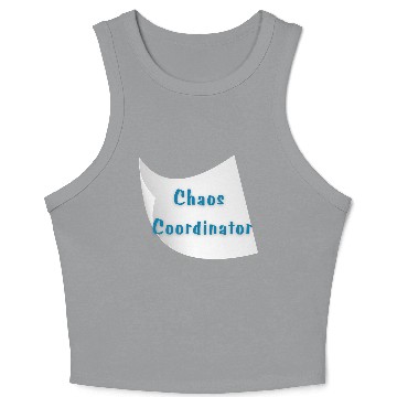 Discover Chaos Coordinator – Funny Teacher Crop Tank Top