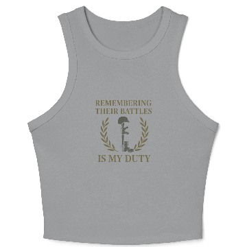 Discover Military Historian Battlefield Research War Crop Tank Top