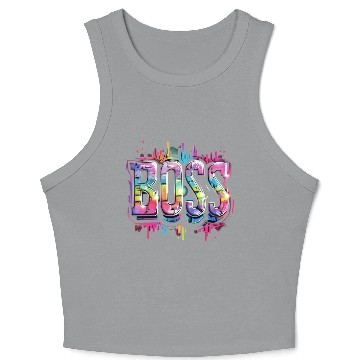 Discover BOSS – Bold. Confident. In Control Crop Tank Top