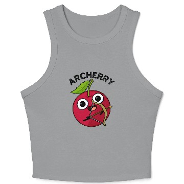 Discover Archerry Funny Fruit Archery Pun Crop Tank Top