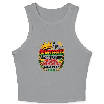Discover Juneteenth Black History Crop Tank Top