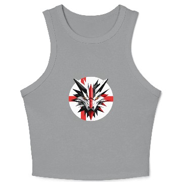 Discover UK St George's Dragon England Flag Crop Tank Top