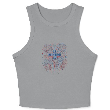 Discover US independance day fireworks Crop Tank Top