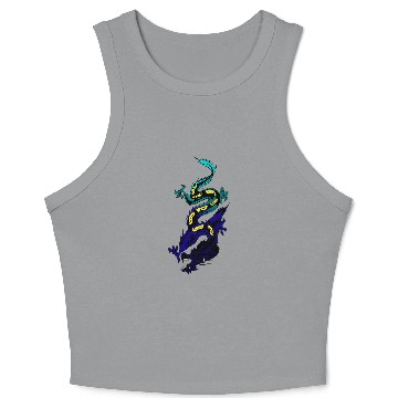 Discover Japanese Dragon Crop Tank Top