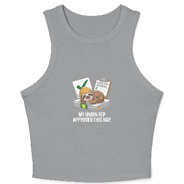 Discover My Union Rep Approved This Nap Labor Day Crop Tank Top