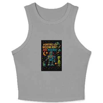 Discover Powered by Moonlight & Michief Crop Tank Top
