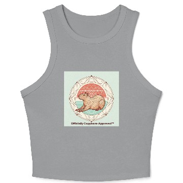 Discover Officially Capybara-Approved™ Crop Tank Top