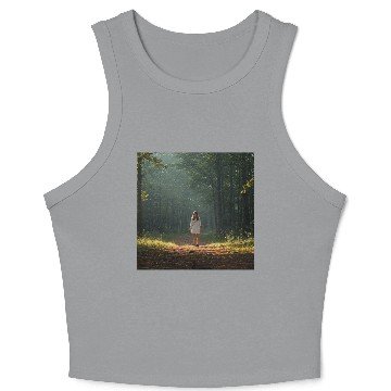 Discover Enchanted Forest Mystique Crop Tank Top