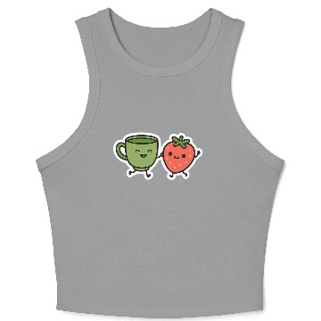Discover Matcha & Berry Besties Crop Tank Top
