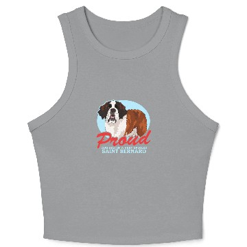 Discover Saint Bernard Dog Dad St. Bernhard Crop Tank Top
