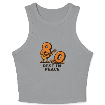 Discover Rest in peace 80s Crop Tank Top