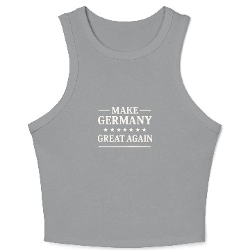 Discover Make Germany Great Again – Vintage Style Stars Crop Tank Top