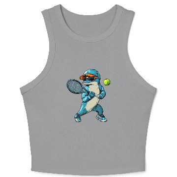 Discover Dolphins Tennis Crop Tank Top