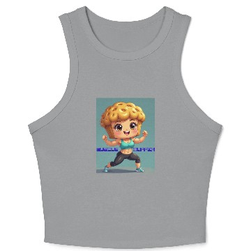 Discover MUSCLE MUFFIN-Muscle Pose Crop Tank Top