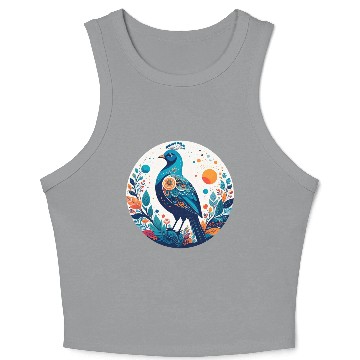 Discover Royal Peacock Crop Tank Top