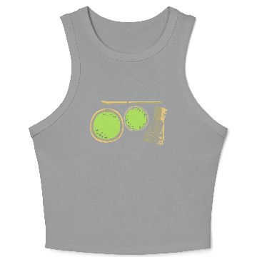 Discover Matcha Japanese Tea Matcha Crop Tank Top