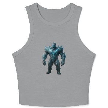Discover Crystal Golem hyper-realistic Crop Tank Top