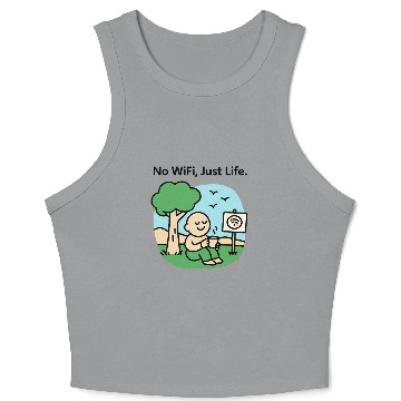 Discover Peaceful Mind Grounding Design Crop Tank Top