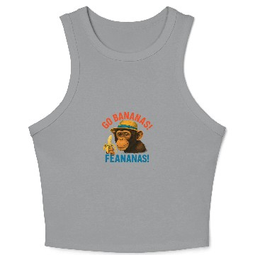 Discover Smart Monkey Chillin’ – Banana & Hat Summer Fun Crop Tank Top
