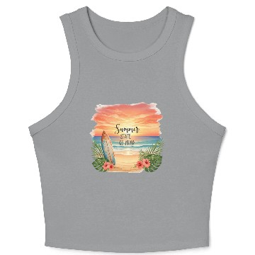 Discover Summer State of Mind Sunset Crop Tank Top