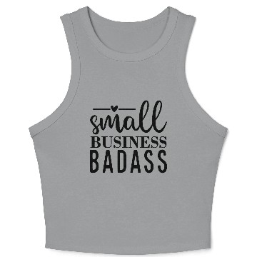 Discover Bold Small Business Badass Print Crop Tank Top